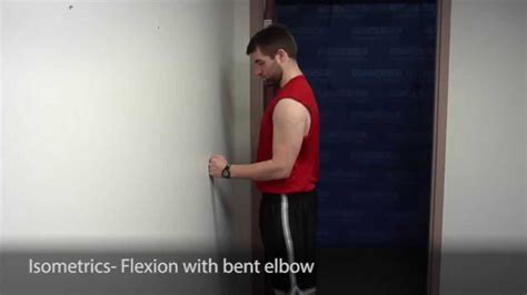 Isometrics Flexion With Bent Elbow Youtube