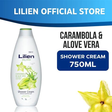 LILIEN Shower Cream Sabun Mandian Carambola Aloe Vera 750ml Made In