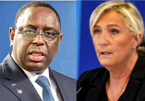 Don De Milliards Marine Le Pen Pastef R Clame Des Clarifications