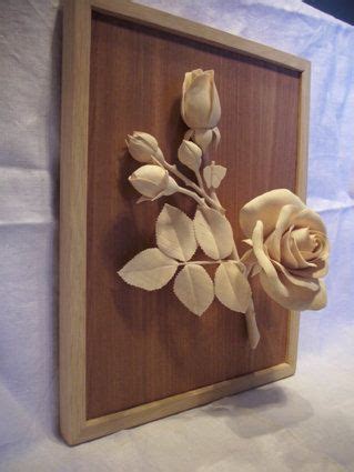 Fine Wood Carving Flower Rose Wood Carving Art Wood Carving