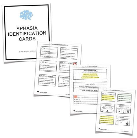 Printable Aphasia Card - Printable Word Searches