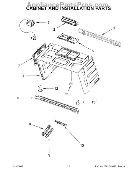 Parts for KitchenAid KMHC319ESS1: Cabinet and Installation Parts - AppliancePartsPros.com