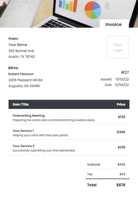 Digital Marketing Invoice Templates Kosmo