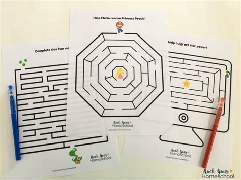 Mario Maze Printable - Printable Templates