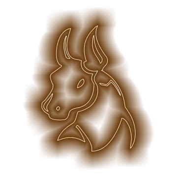 Taurus Zodiac Sign Earth Element Vector Taurus Zodiac Astrological