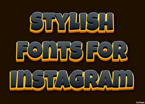 Stylish Fonts For Instagram Text Effect and Logo Design Font