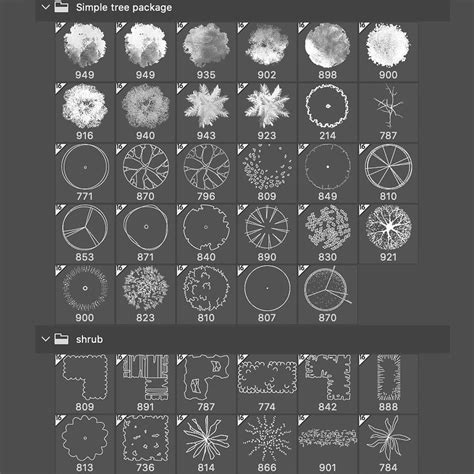 Photoshop Tree And Shrub Brushes Pack Abr