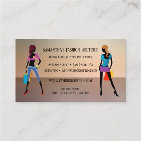 Women Fashion Retail Store Business Card