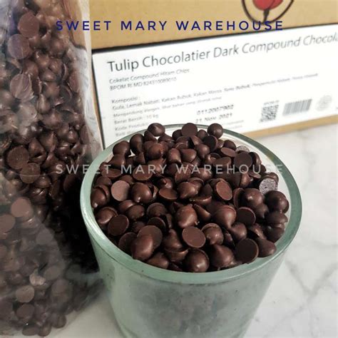 Jual Tulip Dark Chocolate Chips Gr Cokelat Chip Coklat Murah Di