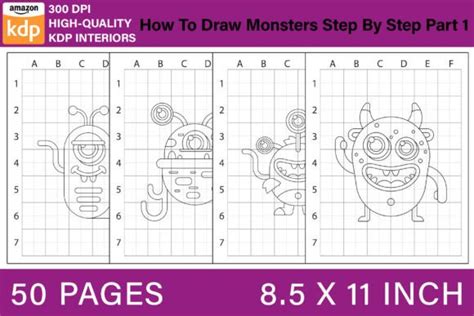 How to Draw Monsters Step by Step Part 1 Graphic by BreakingDots ...