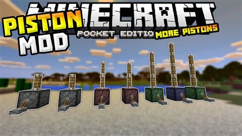 More Pistons Mod In Mcpe Different Types Of Pistons Minecraft