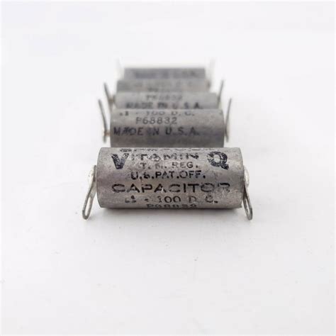 5 X 01uf 10 100v Sprague Capacitor Vitamin Q P68832 Radial 16 Cp Ena