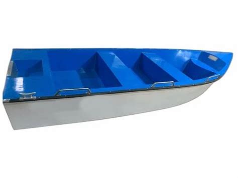 Blue And White Frp Fishing Boat Sizedimension 16x4x3 Ft Lxwxh