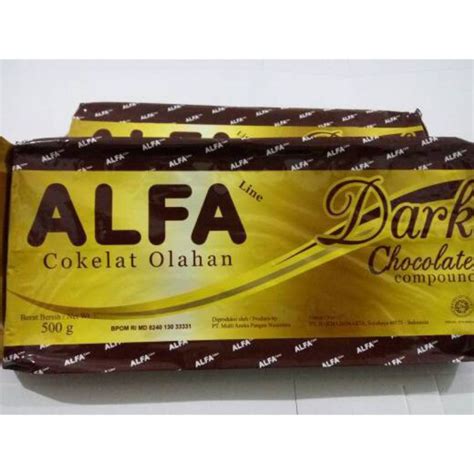 Jual Alfa Dark Compound Chocolate G Cokelat Blok Kue Cokelat