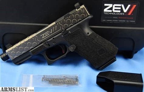 ARMSLIST For Sale Glock Zev Custom 19 Hex Slide Threaded