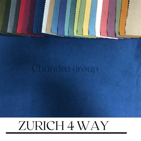 Plain Solids Zurich Four Way Lycra Fabric Print Solid Multicolour