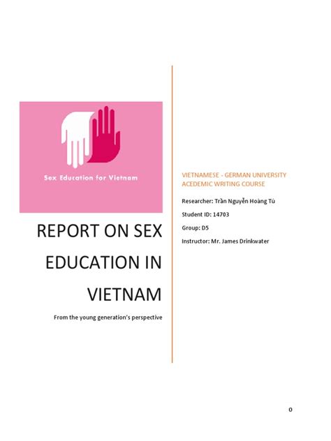 Vietnamese Young Generations Perspectives On Sex Education Pdf Sex