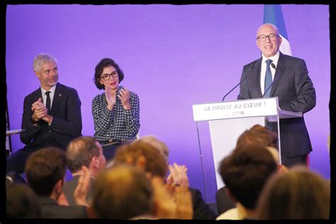 Photo Laurent Wauquiez Eric Ciotti Rachida Dati R Union Publique