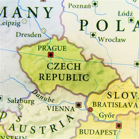 Prague location & travel distance within Czech Republic & Europe – View from Prague