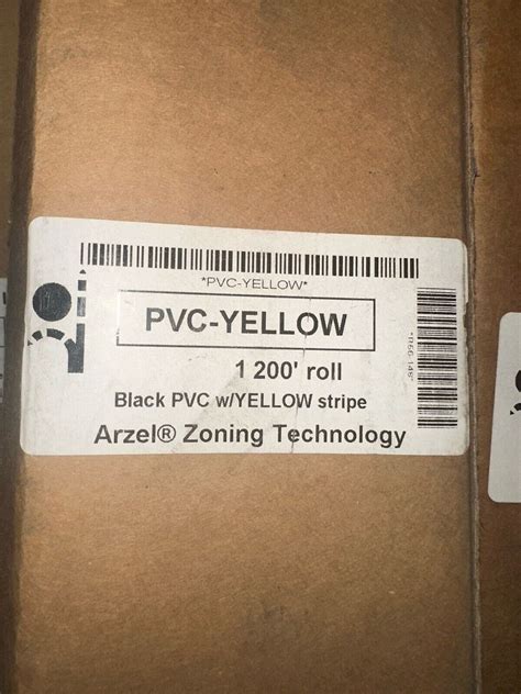 ARZEL Zoning Zone Tubing, 200' Roll PVC-YELLOW, Black with Yellow
