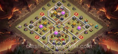 Best War Base Th With Link Anti Air Electro Dragon Hybrid