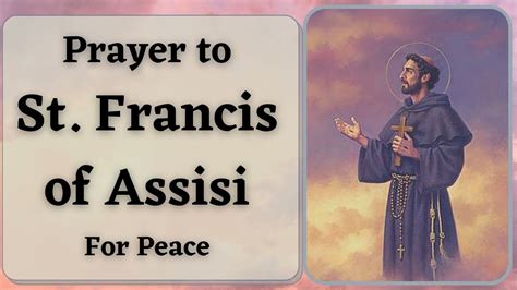 Pope Francis I St. Francis of Assisi SIMPLE PEACE PRAYER with