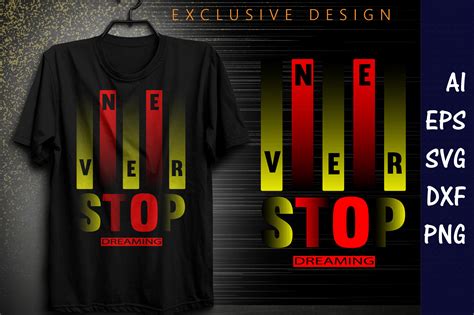 Never Stop Dreaming. Graphic by 01khairul20 · Creative Fabrica