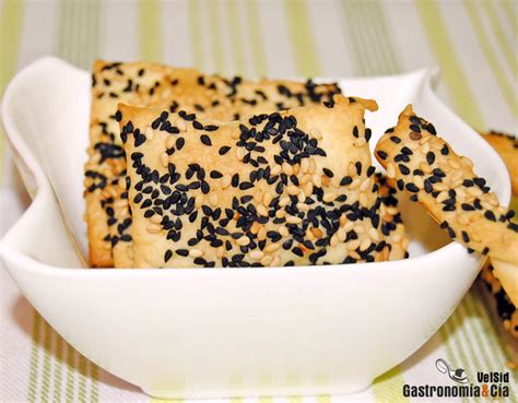 Galletas Saladas De Sésamo Y Neguilla Gastronomía And Cía