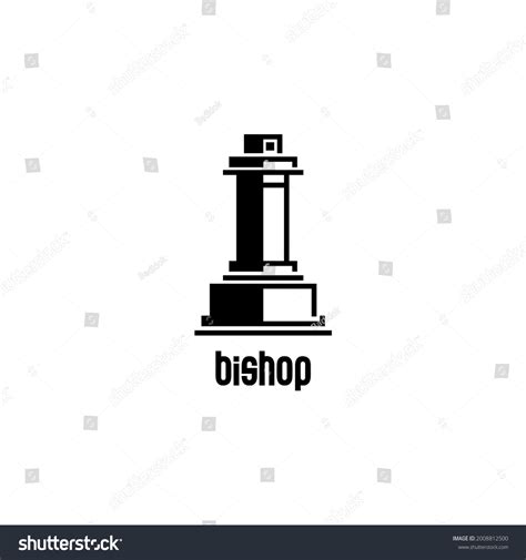 bishop  art icon vector design stock vector royalty
