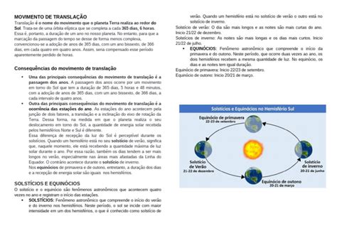Cite Tres Propriedades Do Movimento De Translação - Movimento de Translação | PDF