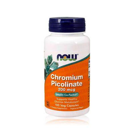 Now Foods Chromium Picolinate 200mcg 100 Kapseln Online Kaufen Fatburnerking At