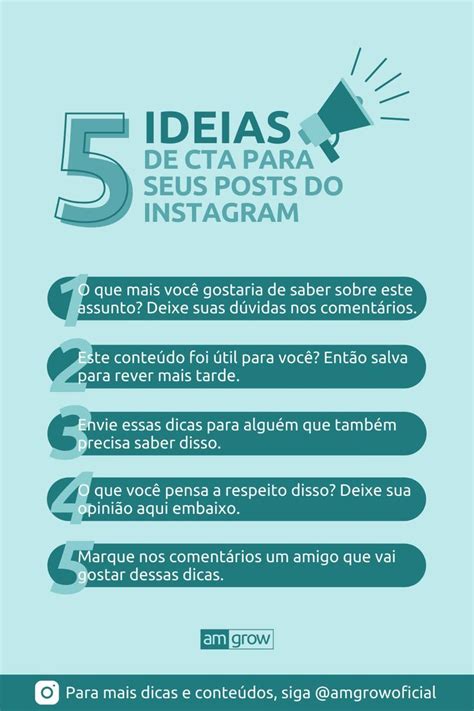 5 Ideias De CTA Para Seus Posts Do Instagram Instagram Digital