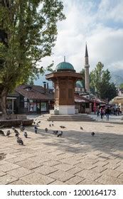 Sebilj Sarajevo Old City Square Bosnia Stock Photo