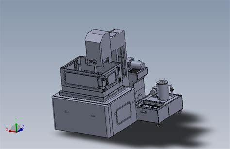 中走丝电火花线切割机三维sw模型29015870solidworks 2016模型图纸下载 懒石网