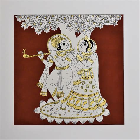 Phad Painting Radha Krishna - KCC Gallery Store