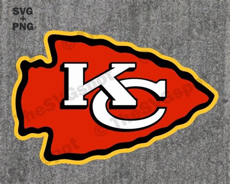 Kansas City Chiefs Arrowhead Logo. High-Quality SVG & Cut | Etsy