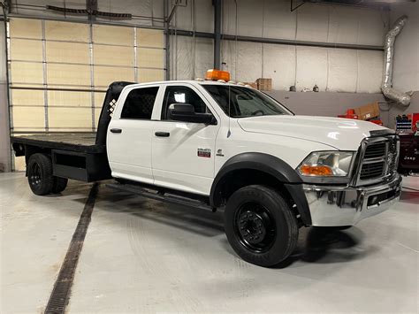 Used 2012 Ram 5500 Flatbed Crew Cab 6 7 Cummins Turbo Diesel 5th Wheel Low Miles For Sale