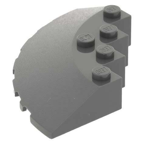 LEGO Einzelteil 95188 Dark Bluish Gray Brick Round Corner 6 X 6 With