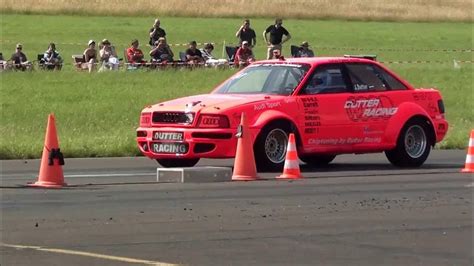 Bitburg 2013 14 Meile Drag Racing Jürgen Dutter Audi 90 S2 Turbo Quattro Monster 981 S 242