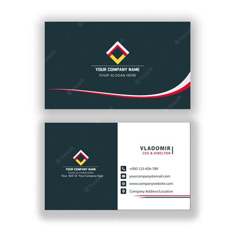 Premium PSD | Business card professional psd design template