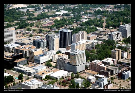 Downtown Jackson Aerial Of Downtown Jackson Mississippi Bill Cobb