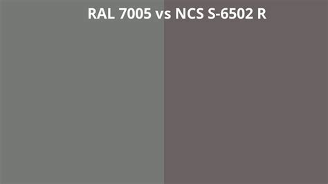 Ral 7005 Vs Ncs S 6502 R Ral Colour Chart Uk