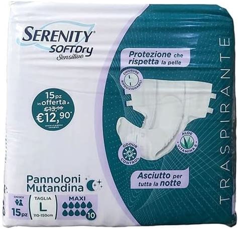 Serenity Soft Dry Sensitive Pannoloni A Mutandina Taglia L Maxi