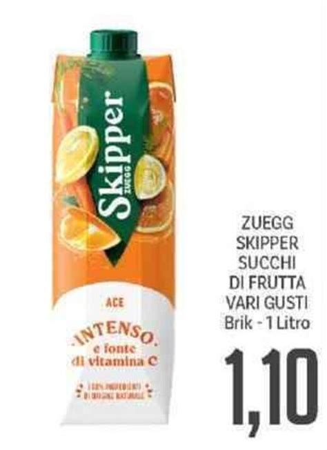 Zuegg Skipper Succhi Di Frutta Vari Gusti Brik 1 Litro Offerta Di