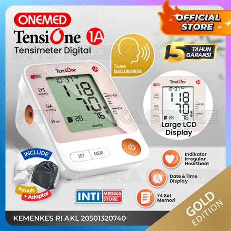 Jual Onemed Tensimeter Digital Tensione Voice A Gold Tensi Dengan