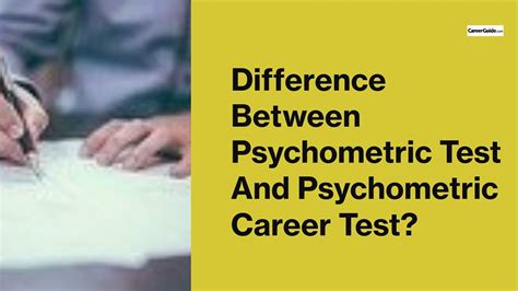 Difference Between Psychometric Test And Psychometric Career Test Youtube