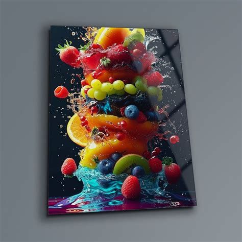 Kitchen Wall Art , Fruits Wall Art , Tempered Glass Wall Art , Glass ...