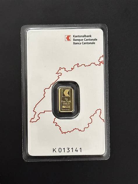 Goldbarren 1g Kantonal Bank Im Kanton Aargau Anibis Ch