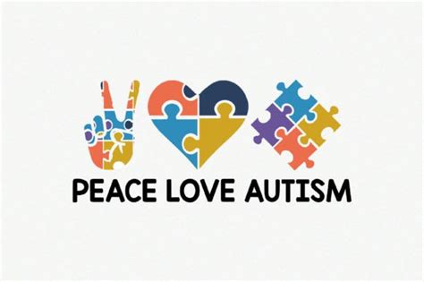 Peace Love Autism Svg Graphic By Craft Artist · Creative Fabrica