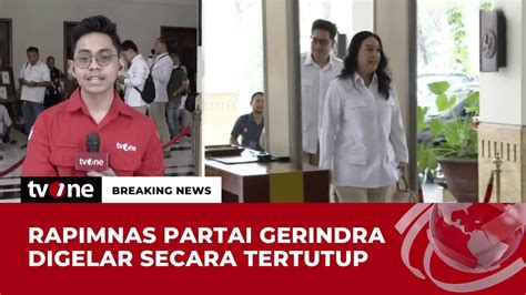 Breaking News Partai Gerindra Gelar Rapimnas Hari Ini Tvone Youtube